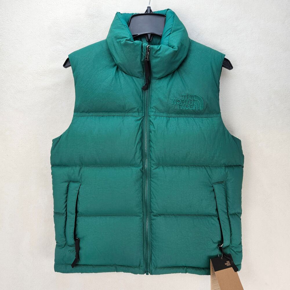 THE NORTH FACE WOMEN'S SMALL 1996 RETRO NUPTSE DTM VEST EVERGREEN 700 FILL DOWN
